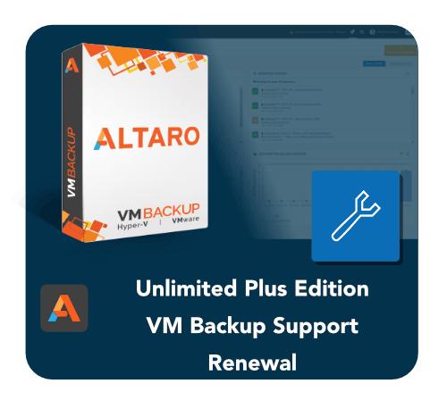 Altaro VM Backup Unlimted Plus edition Support Renewal